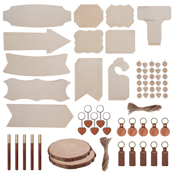 190pcs LaserPecker 2 Wooden Materials DIY Kit