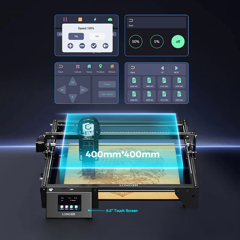 Mgraver Official Longer RAY5 10W High Accuracy Wood Laser Engraver Cutter