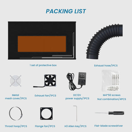 Atomstack Enclosures ATOMSTACK FB2 Enclosure with Vent Smoke Exhaust Box 740x720x460mm