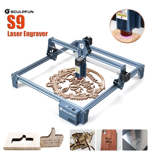 SCULPFUN S9 Laser Engraving & Cutting Machine Ultra-Fine Laser Beam