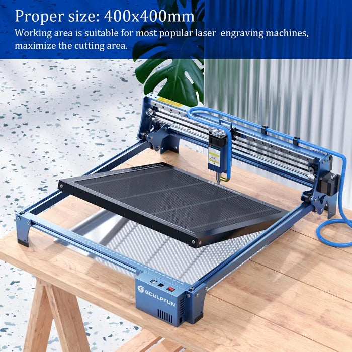 Laser Honeycomb Working Table, Honeycomb Laser Bed for Smooth Edge Cutting,  Fast Heat Dissipation and Desktop-Protecting