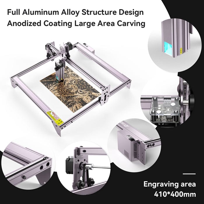 Upgraded Atomstack A5 PRO+ 40W Laser Engraving Machine