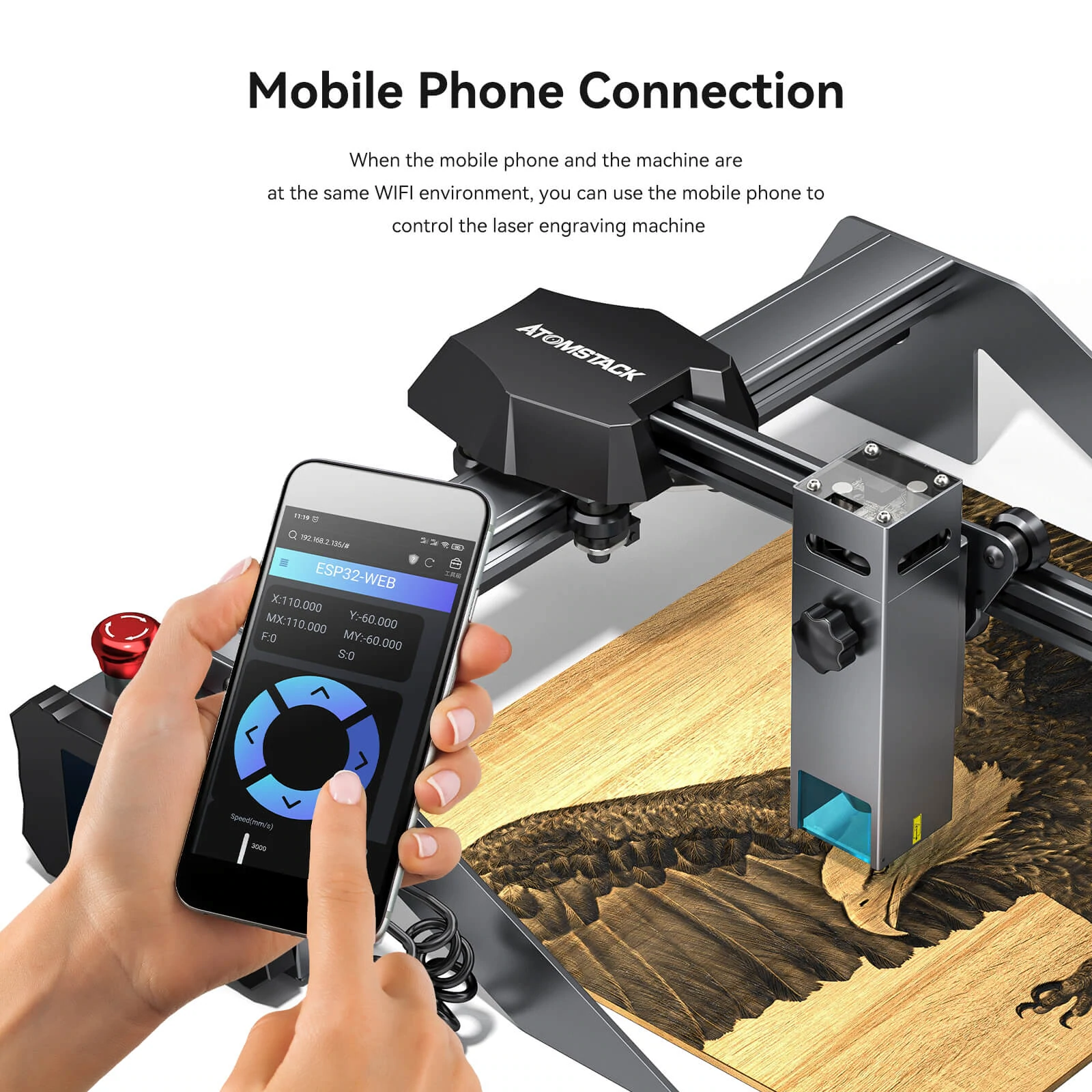 Portable Atomstack P9 M50 50W Fixed Focus Laser Engraver and Cutter Portable Atomstack P9 M50 50W Fixed Focus Laser Engraver and Cutter
