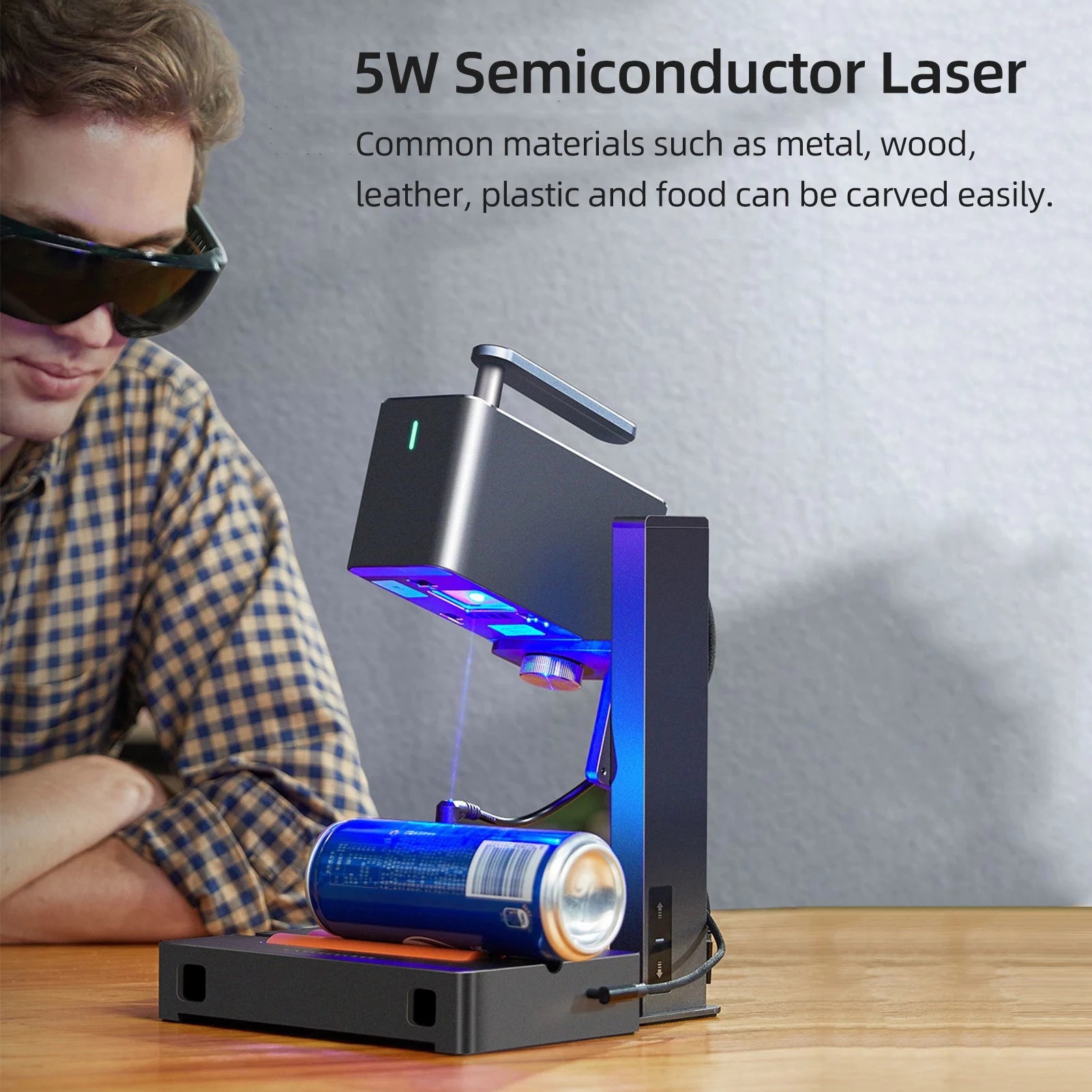 LaserPecker 2 Pro 5W Laser Engraver & Cutter with Electric Roller LaserPecker 2 Pro 5W Laser Engraver & Cutter with Electric Roller