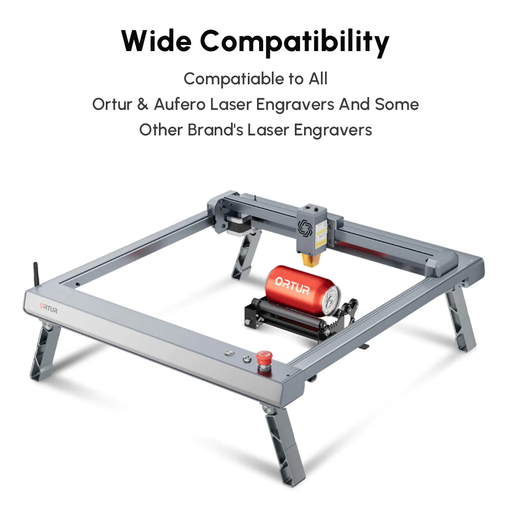 SCULPFUN Laser Rotary Roller, Laser Engraver Y-axis Rotary Module, 360° Laser  Rotary Attachment for Engraving Cylindrical Objects Cans, Compatible with  Most Laser Engraving Machines on The Market