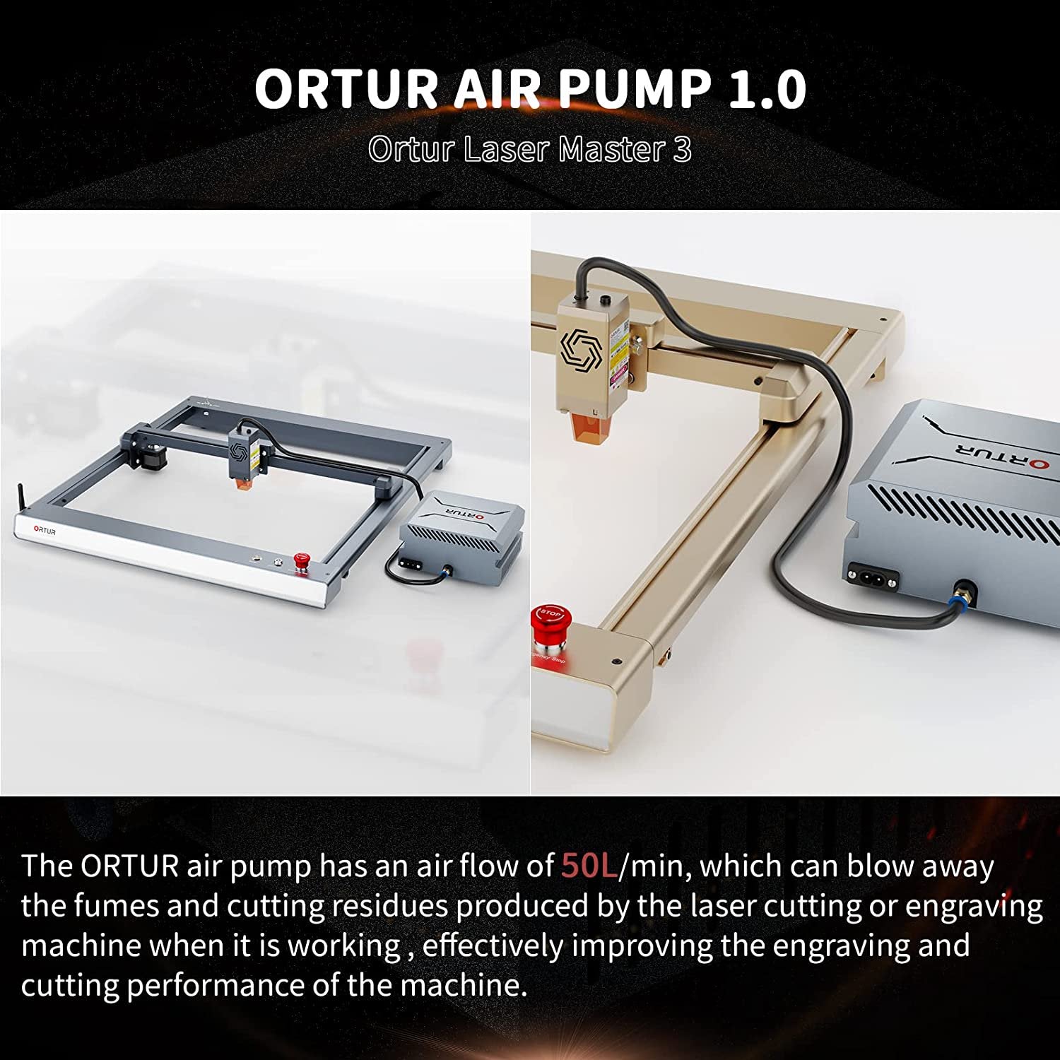 Ortur Air Assist Pump 1.0 for LU2-4 LF & LU2-10A Laser Engraver