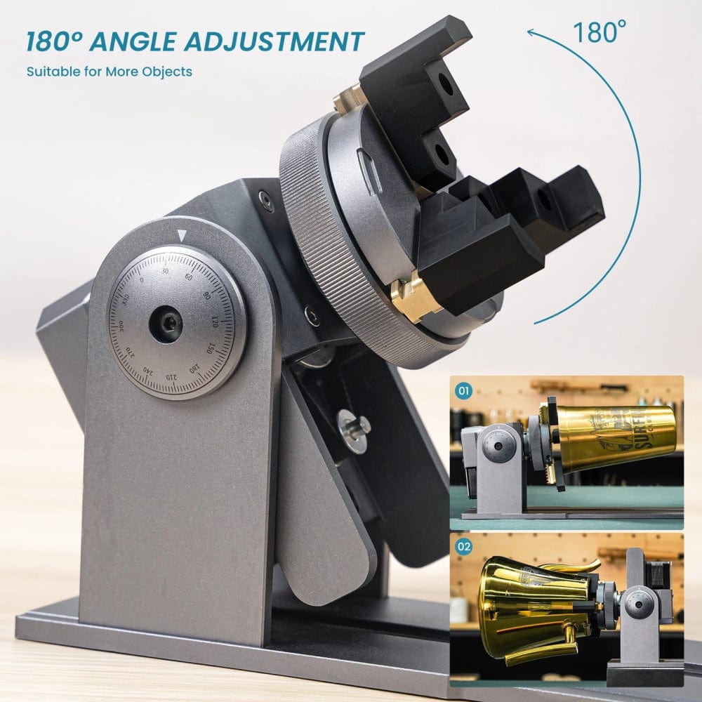 Atomstack Laser Adjustable Riser Leg Adjustable Atomstack R1 Rotary Chuck for Laser Engraver