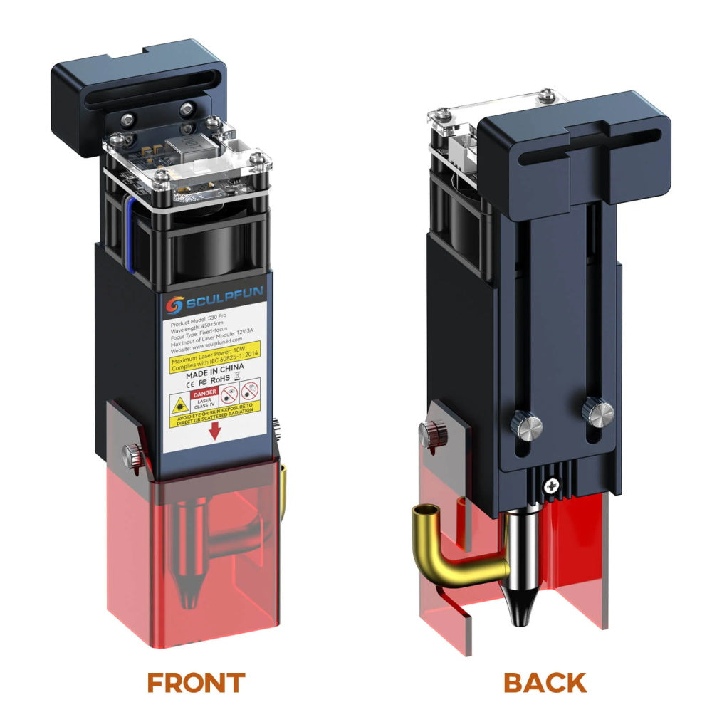 SCULPFUN S30 Pro Laser Module With Powerful High-Speed Air Assist