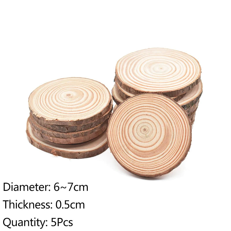 Natural Pine Wood Rounds Unfinished Wood Slices With Bark Log Discs Craft  Supplies -  Finland