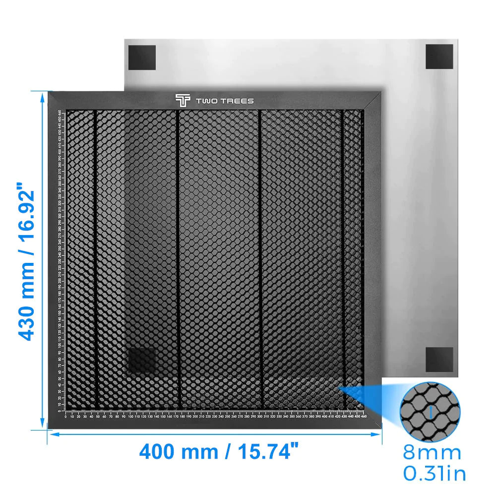 Honeycomb Laser Bed, 400 X 400 X 22 Mm Laser Working Table, Metal Honeycomb  Cutt